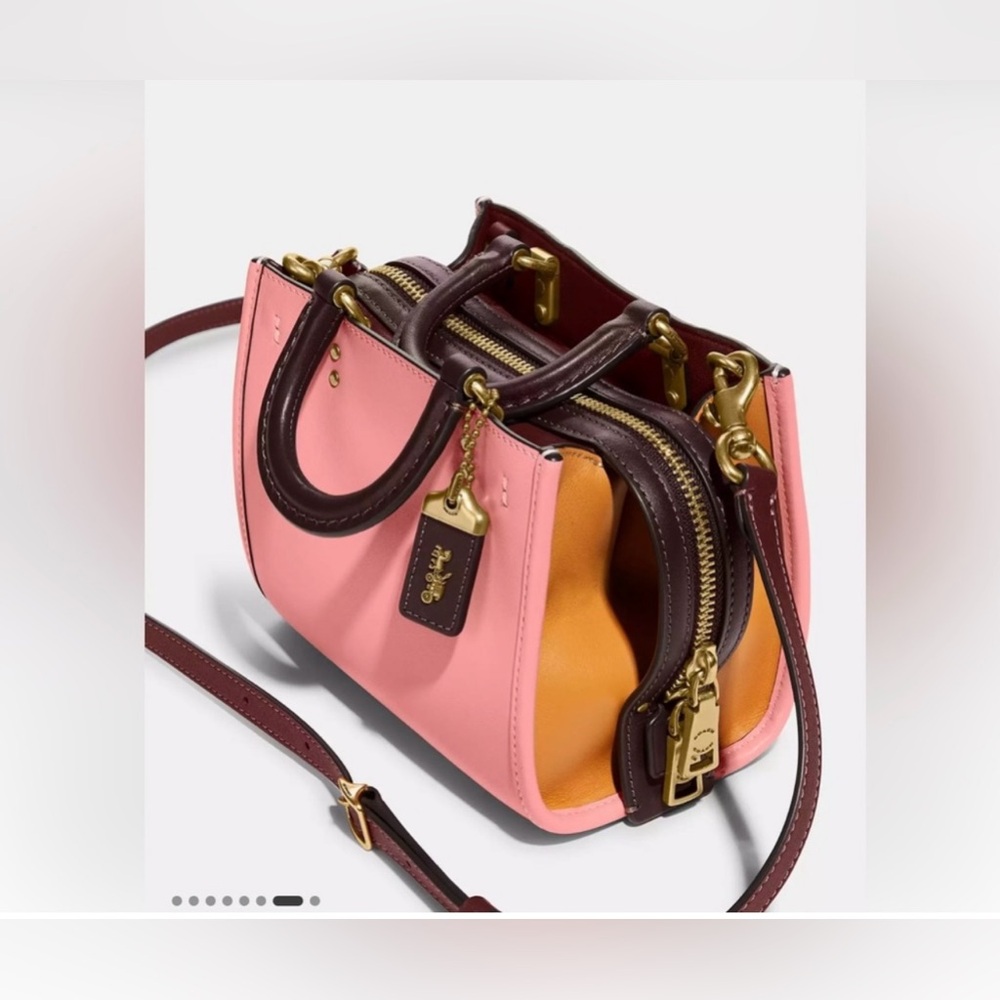 Coach Rogue 17 in Colorblock Handbag Crossbody Bag - Picture 11 of 14